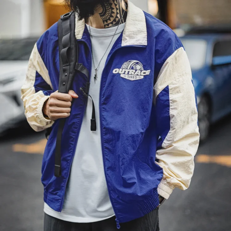 Racing Jacket Bleu