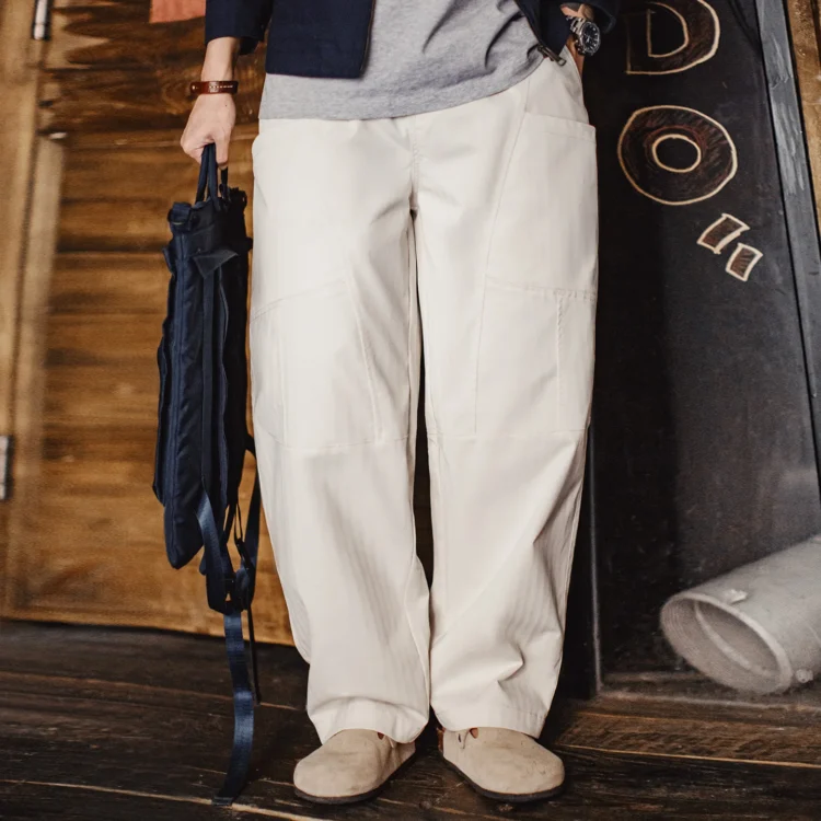 Pantalon Baggy Y2K Blanc Cassé