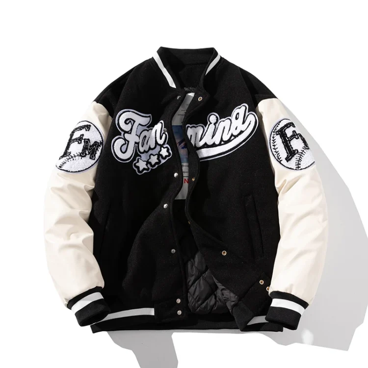 Veste Baseball Noire Numéro 15