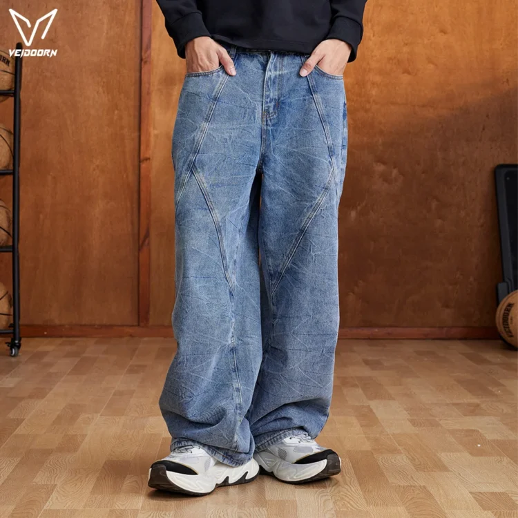 Jean Large Y2K Bleu Clair