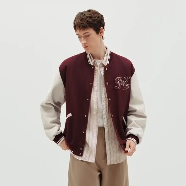 Veste Teddy Bordeaux Monogramme